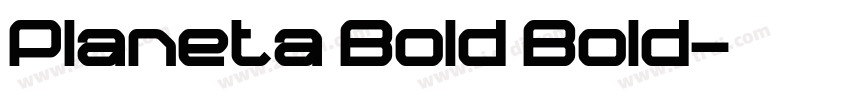 Planeta Bold Bold字体转换